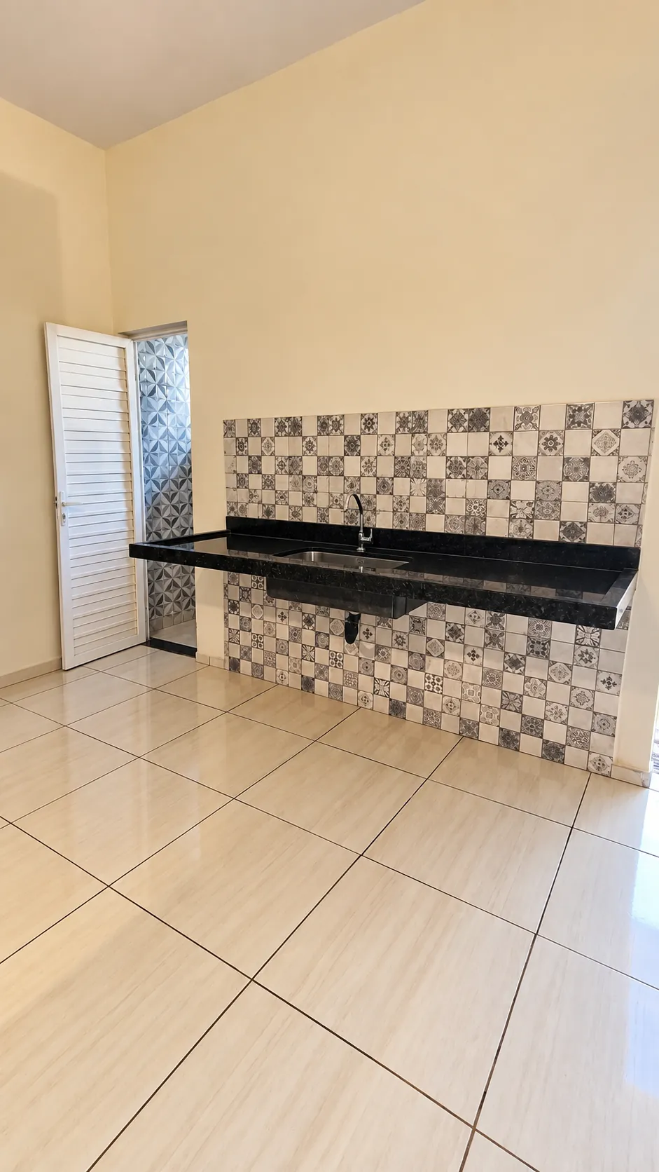 Pia da cozinha em mármore